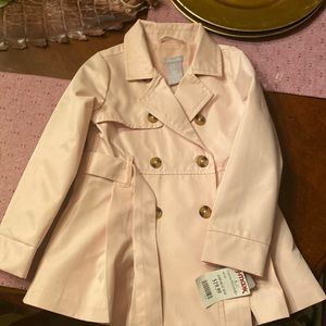 Little girls light pink trench coat!